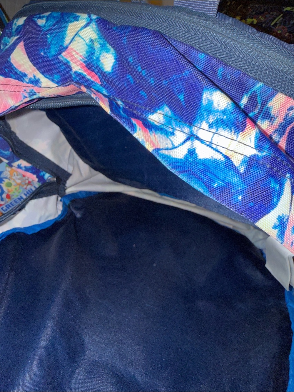 Jansport Navy Blue & Pink Abstract Pattern Backpack - Picture 12 of 12